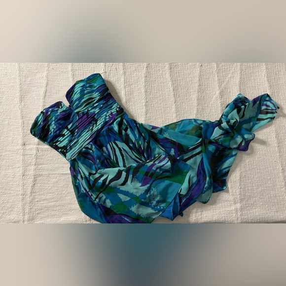 Hailey Logan Multicolor Strapless Ruffle Prom Dress - Picture 4 of 8